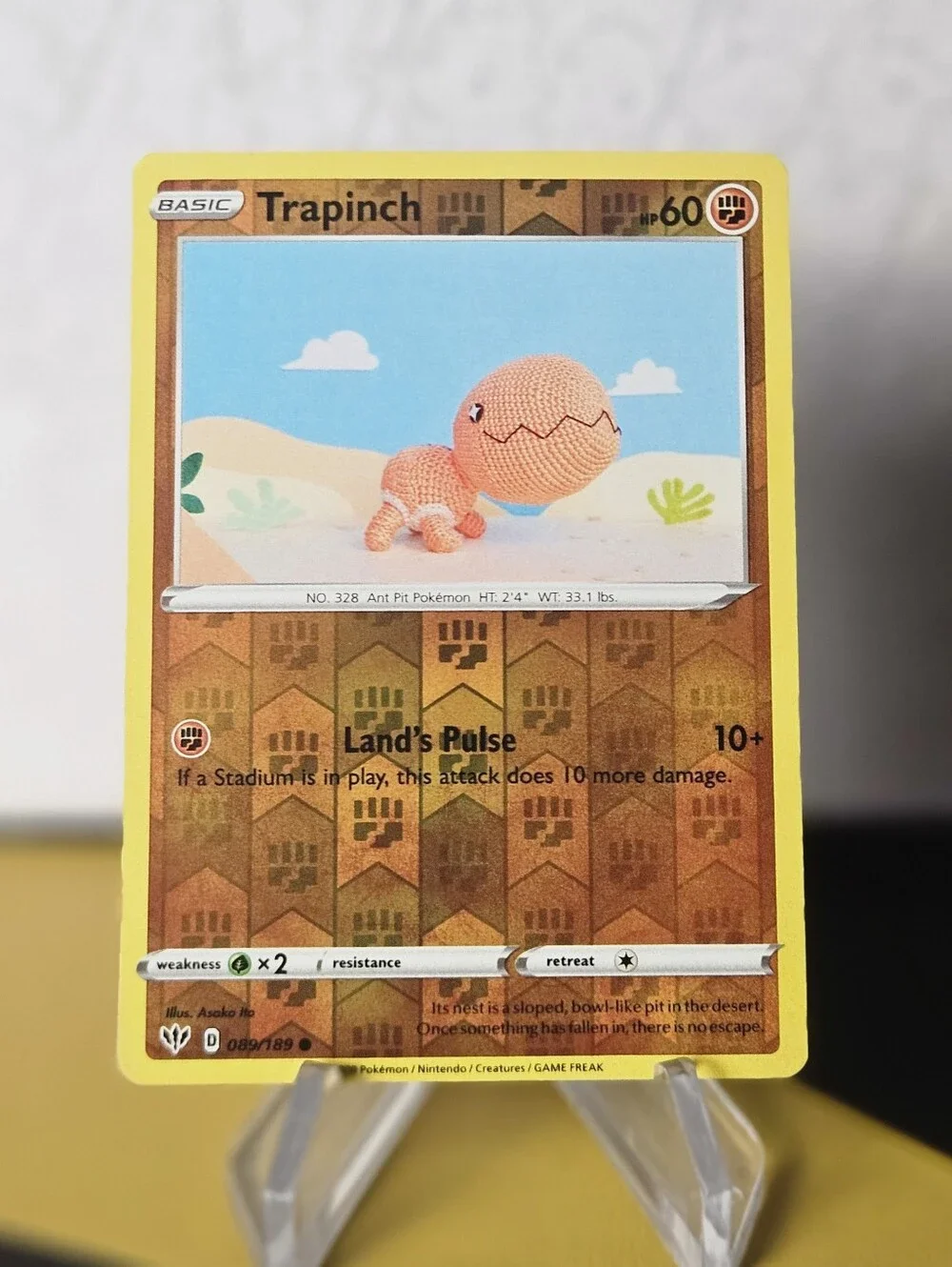 Trapinch 089/189 Pokemon TCG Reverse Holo Rare